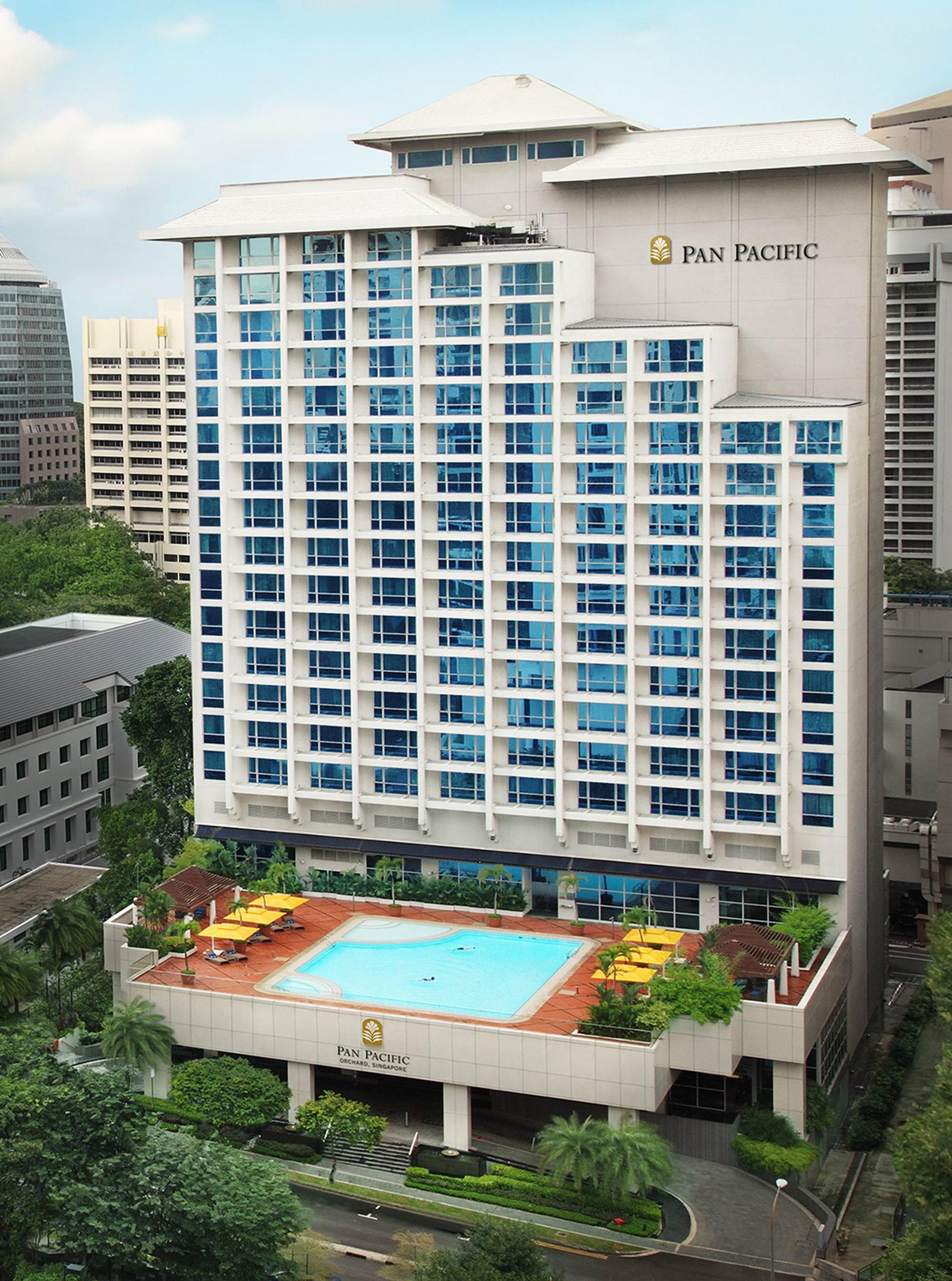 Hotel Pan Pacific Orchard Singapur Zewnętrze zdjęcie The hotel's facade